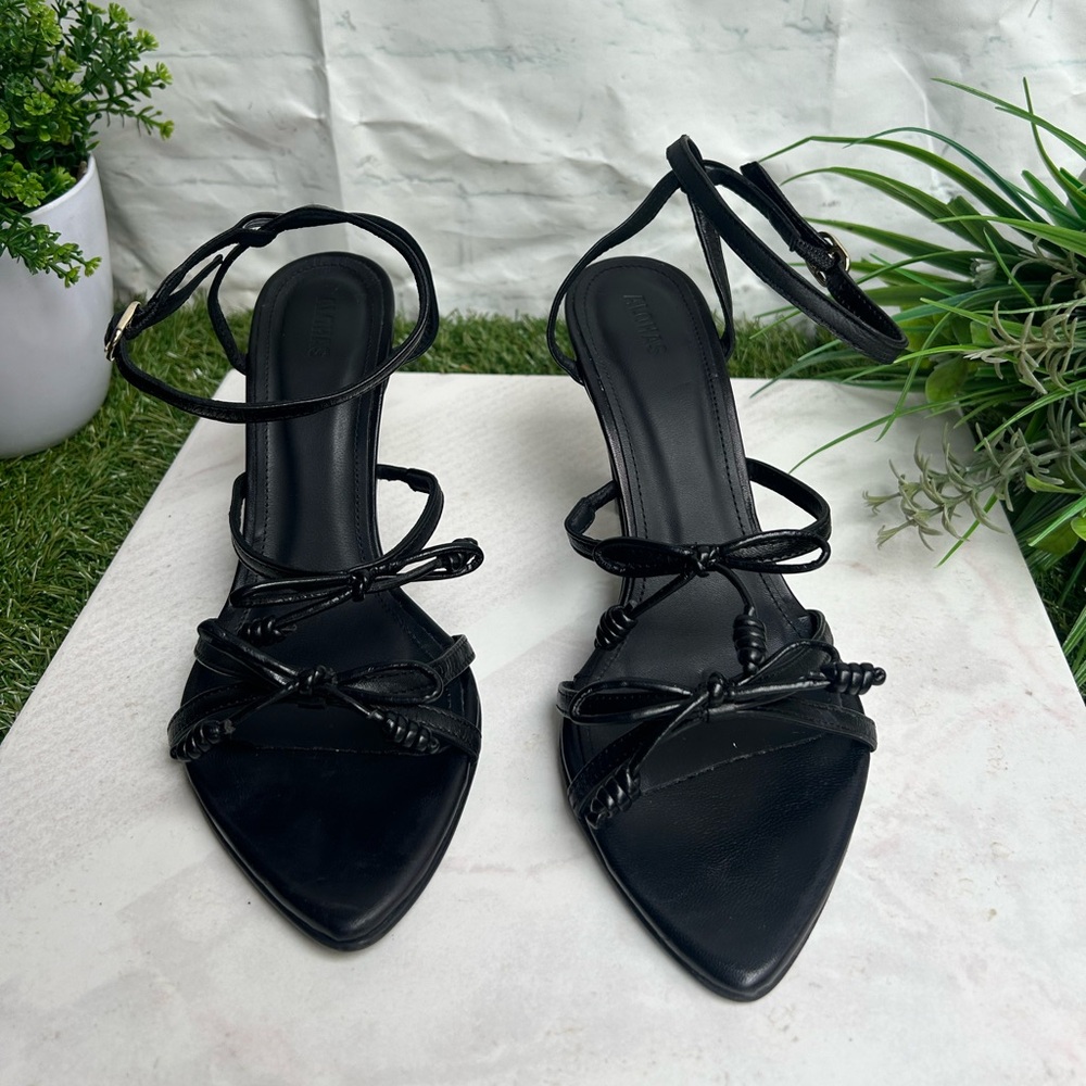 0233 - ALOHAS Black Strappy Heels - Picture 14 of 16